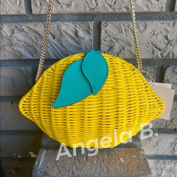 kate spade Handbags - NWT Kate Spade Wicker Lemon Crossbody Bag